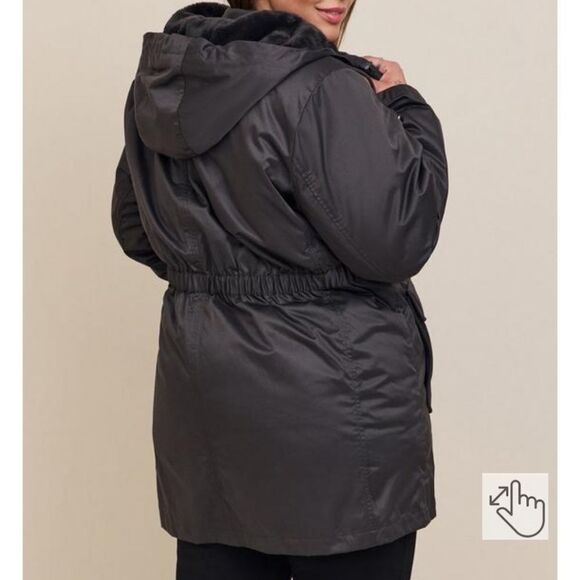 Torrid 3 in 1 Cinch Back Parka New - Picture 3 of 4